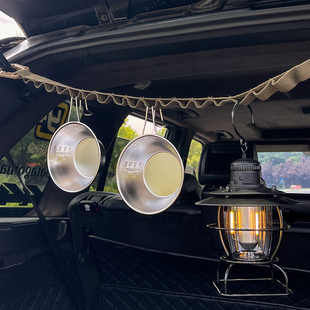 户外露营绳多用挂物绳帐篷天幕配件尼龙收纳配件塑钢D扣露营绳子