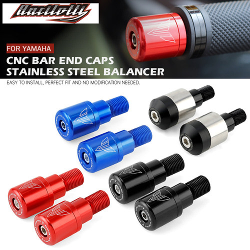 适用雅马哈YAMAHA MT-07 MT-09 MT-10摩托车改装不锈钢手把堵配件