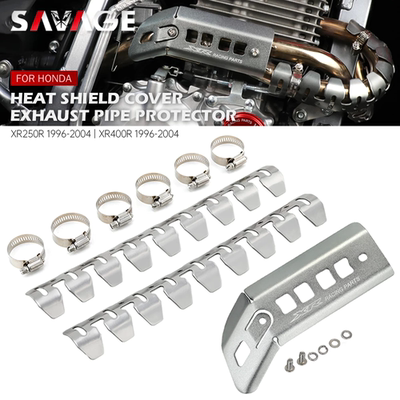 适用本田XR250R XR400R改装排气弯管保护罩排气管龙骨保护罩龙骨