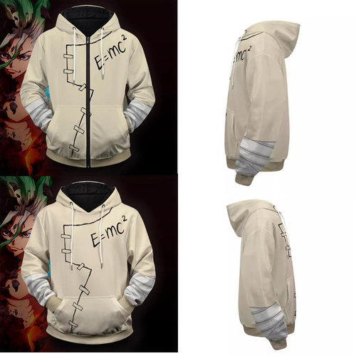 新款Ｄｒ．ＳＴＯＮＥ 石纪元3D卫衣 cosplay动漫3D卫衣连帽衫