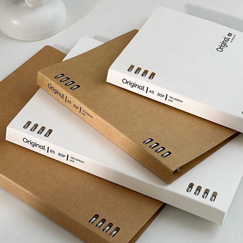 文谷a5复古牛皮纸不硌手铁夹活页本可拆卸b5黑色ins风笔记本本子,文具电教/文化用品/商务用品,手帐/日程本/计划本,淘宝优惠券,粉丝福利购,淘宝优惠卷