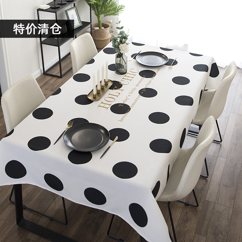 特价清仓防烫加厚长方形高级感餐桌圆桌布艺茶几垫电视柜盖布
