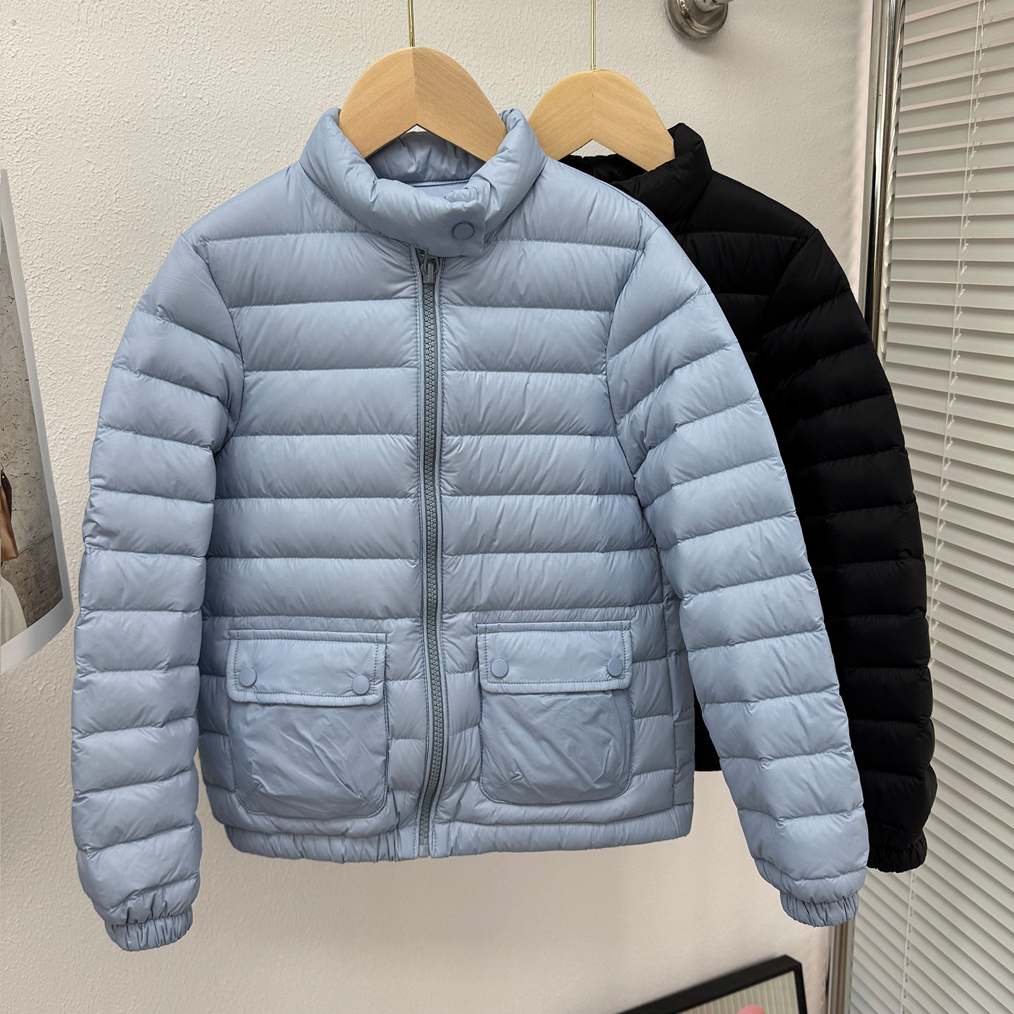 儿童轻薄羽绒服短款立领