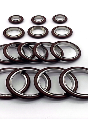 KF氟胶密封圈+真空卡箍支架304铝中心支架KF10/16/25/40/50氟胶圈