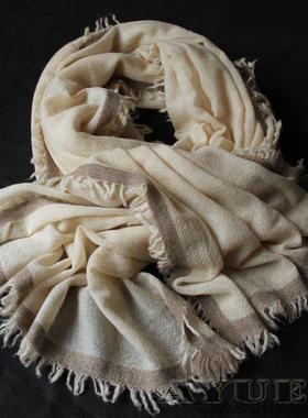 中厚款 CASHMERE山羊绒围巾披肩 中厚精纺秋冬女短穗2025