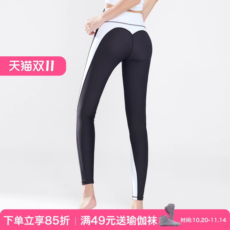 瑜伽裤女2025秋冬紧身速干跑步裤健身运动服高腰弹力裸感瑜珈裤子