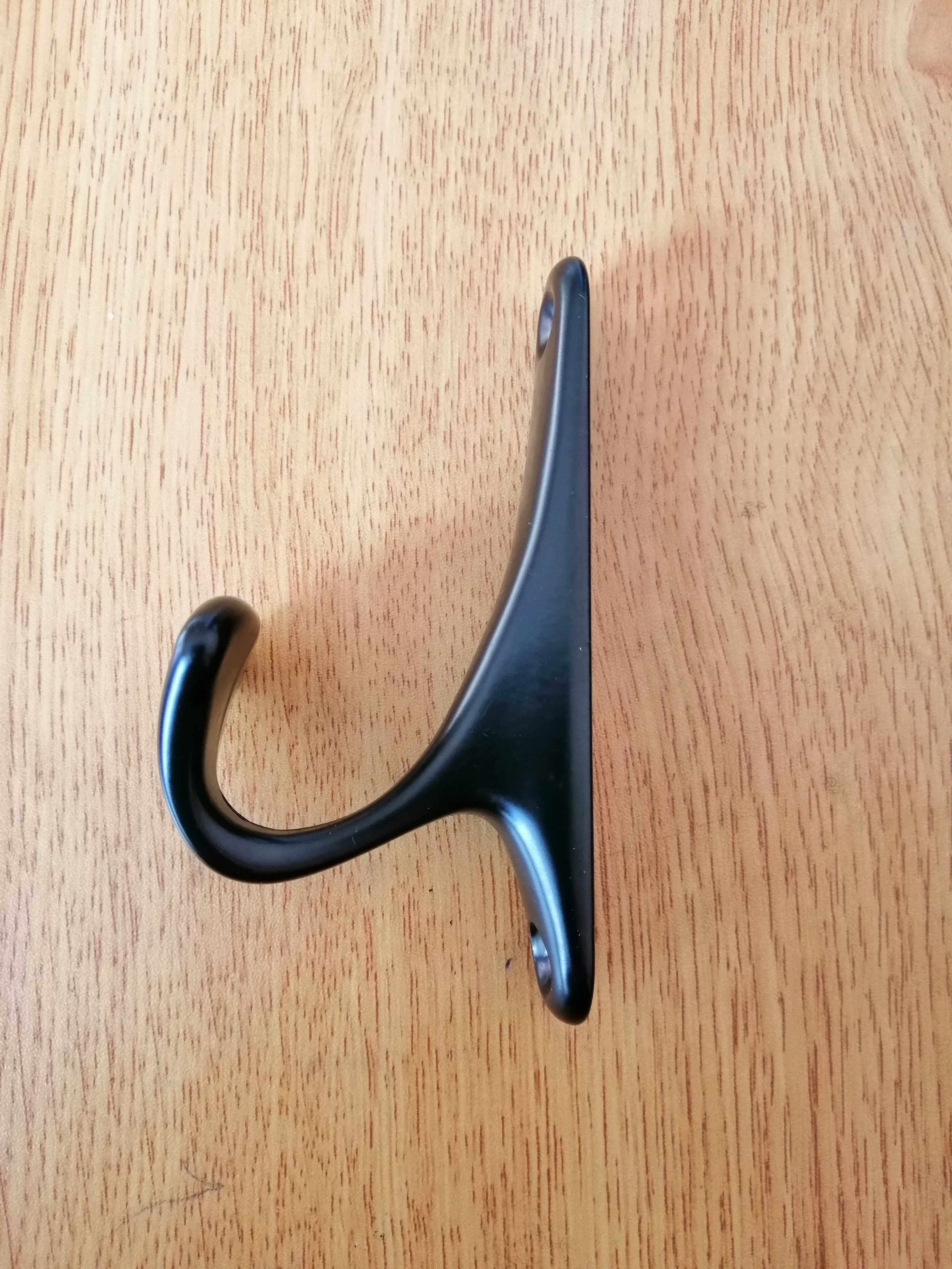 黑色衣帽挂钩定制衣柜单个欧式入户壁柜隐形挂衣钩卧室衣服小挂钩