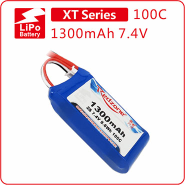 富力电池Redzone lipo 100C 1300mAh 7.4V P5B锂电池航模电池2S