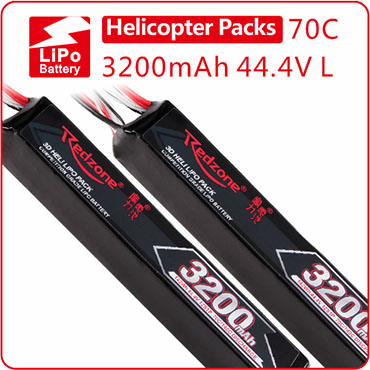 富力电池Redzone lipo 70C3200mAh 44.4V 580-600级电直电池组12S