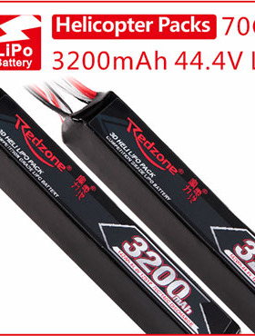 富力电池Redzone lipo 70C3200mAh 44.4V 580-600级电直电池组12S
