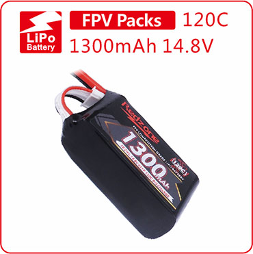 富力电池Redzone lipo 120C 1300mAh 14.8V 250穿越机电池组4S
