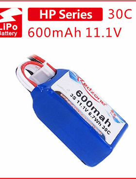 富力电池Redzone lipo 30C 600mAh 11.1V  KT板室内飞机锂3S电池