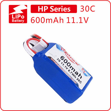 富力电池Redzone lipo 30C 600mAh 11.1V  KT板室内飞机锂3S电池