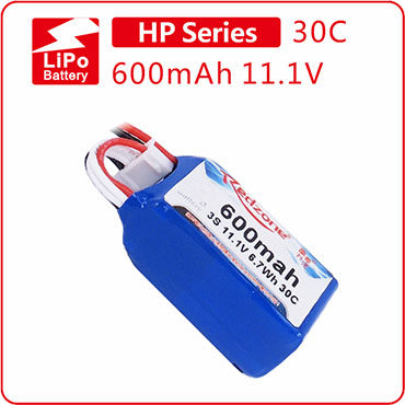 富力电池Redzone lipo 30C 600mAh 11.1V  KT板室内飞机锂3S电池