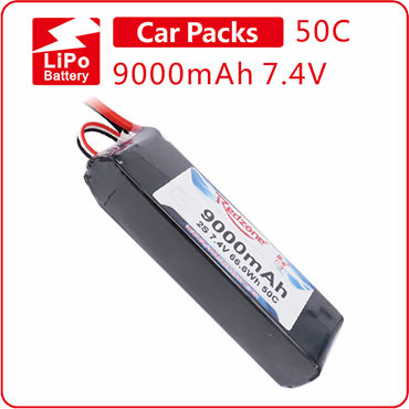富力电池Redzonelipo50C9000mAh7.4V X-MAXXSPARTAN大X大脚车电池