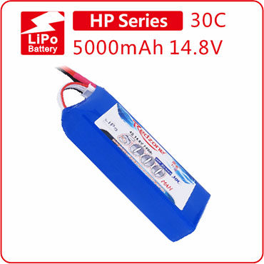 富力电池Redzone lipo 30C 5000mAh 14.8V航模锂电池4S电池固定翼