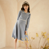 BELLYWEAR孕妇裙连衣裙春季 清新气质甜美针织外穿哺乳连衣裙 时尚