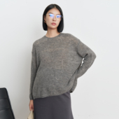 上衣时髦慵懒宽松遮肚不显怀马海毛上装 BELLYWEAR孕妇装 2026春款