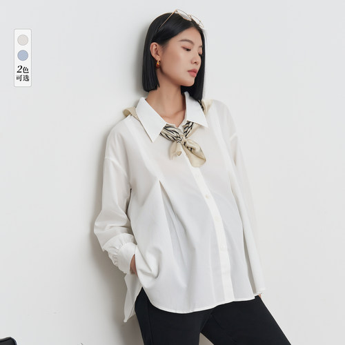 BELLYWEAR宽松百搭减龄长袖衬衫