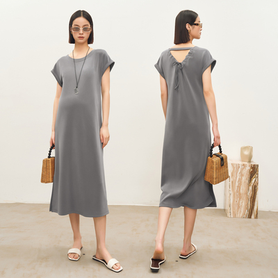 BELLYWEAR高级感抽绳系带连衣裙