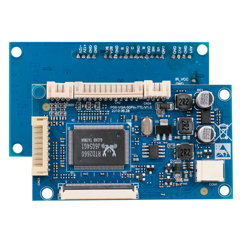 适用6.5寸 7寸 8寸9寸液晶屏电脑VGA AV驱动板通用接口50pin套件 电子元器件市场 显示器件 原图主图
