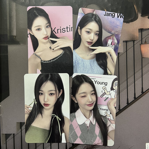 ive芙张元英小卡hapakristin4.0代言卡正版绿衣圆眼珠子卡