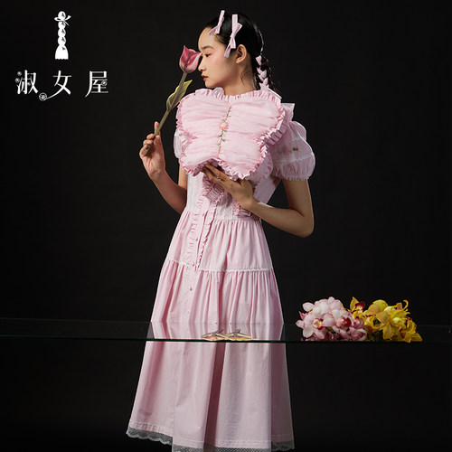 淑女屋蝴蝶公主背包绣花双肩背包