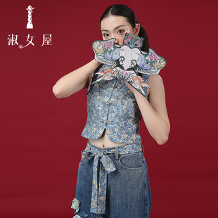 淑女屋官方旗舰店夏新百搭休闲可爱小众设计感繁花束腰腰饰女