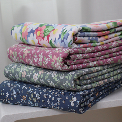 碎花床单单件纯棉100全棉两件套床单被罩棉布被单 超好看不移位厚