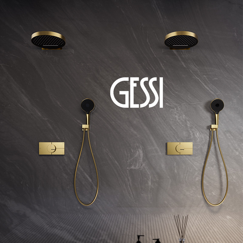 GESSI意大利捷仕全铜恒温暗装嵌入墙排出水浴室空气增压淋浴花洒,家装主材,暗装淋浴花洒,淘宝优惠券,粉丝福利购,淘宝优惠卷