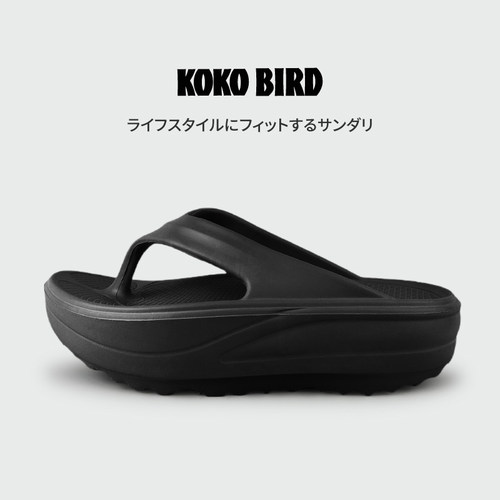 日本KOKOBIRD厚底增高软底人字拖