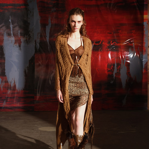 NN-NORTH NODE “顽劣的杰作”拉丝破洞针织毛衣开衫长外套