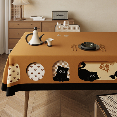 中古风餐桌布美拉德茶几盖布