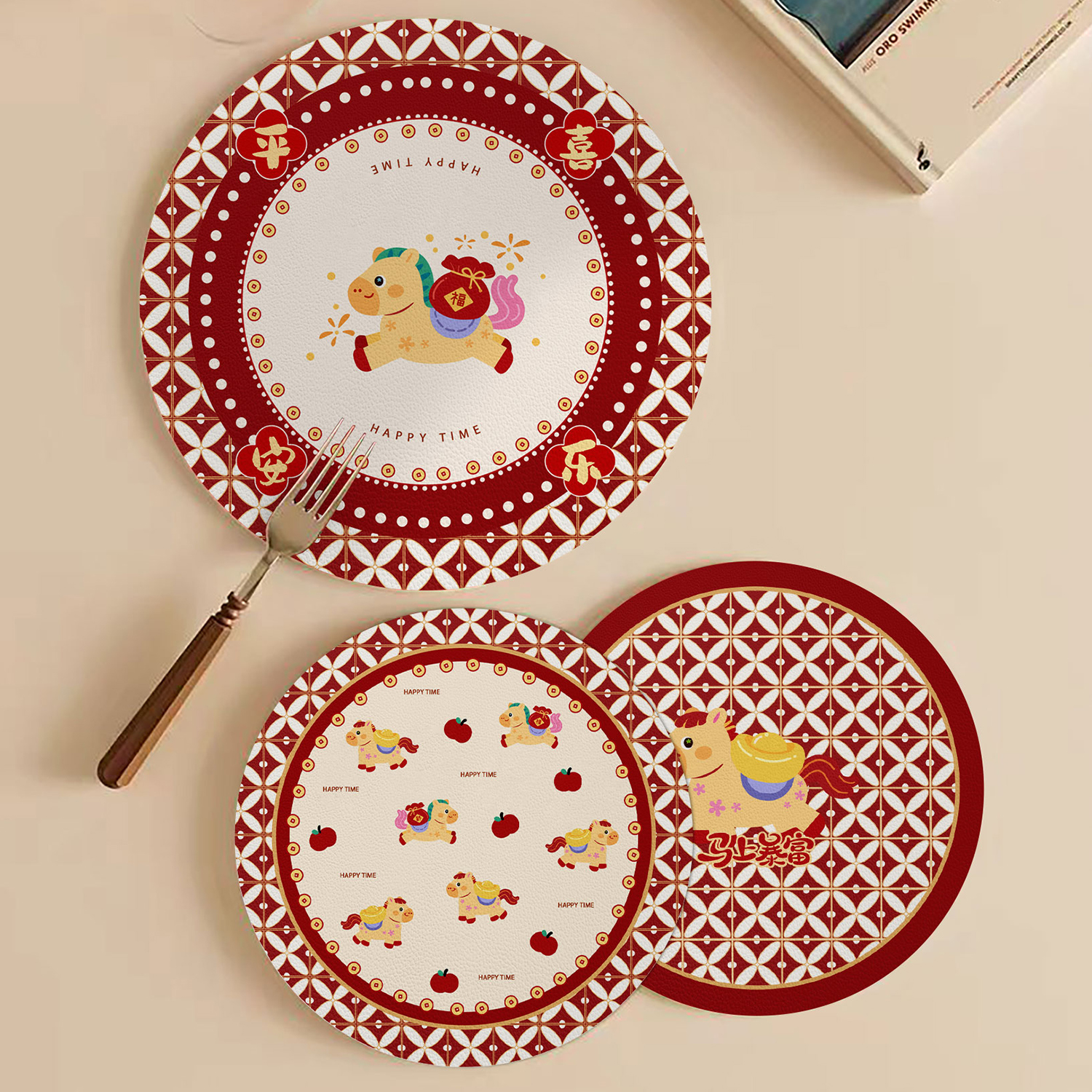 卡通餐垫隔热垫餐桌垫碗盘垫杯垫