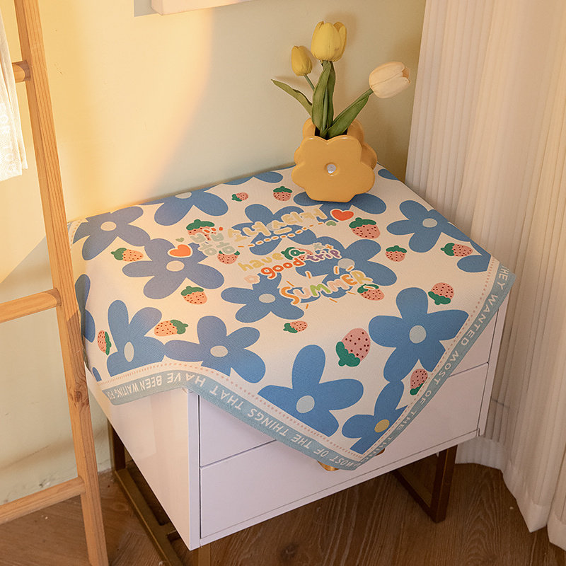 北欧风床头柜盖布盖巾防尘防水罩