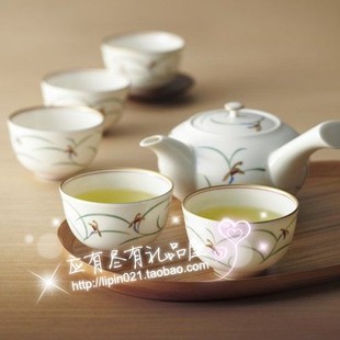 日本原装香兰社兰花日式茶具陶瓷茶壶茶杯茶道套装礼品