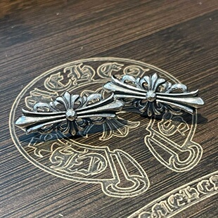 羊羊家925纯银胸针西装外套十字架轻奢个性小众男女韩版衣领针