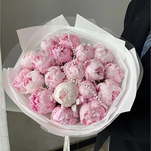 应季芍药牡丹高档花束送领导