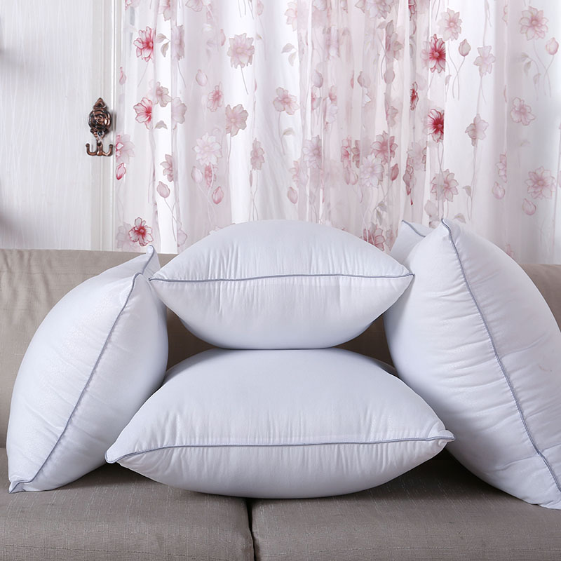 全棉沙发靠垫抱枕芯5050方垫羽丝绒靠枕芯十字绣靠垫芯白色