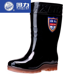 中筒保暖水鞋 款 户外雨靴防滑加厚橡胶胶鞋 底 上海回力雨鞋 包邮 男式