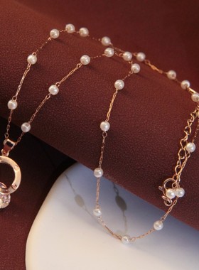 钛钢女短款锁骨链项链