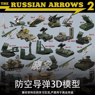 俄罗斯防空导弹3D模型 Turbosquid – The Russian Arrows