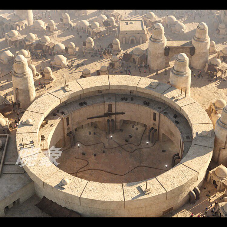 沙漠建筑楼房中世纪中东建筑阿拉伯风格房子 3d模型 blender资产