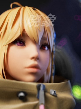 机甲少女nia 3D角色模型redshift渲染 blender/c4d