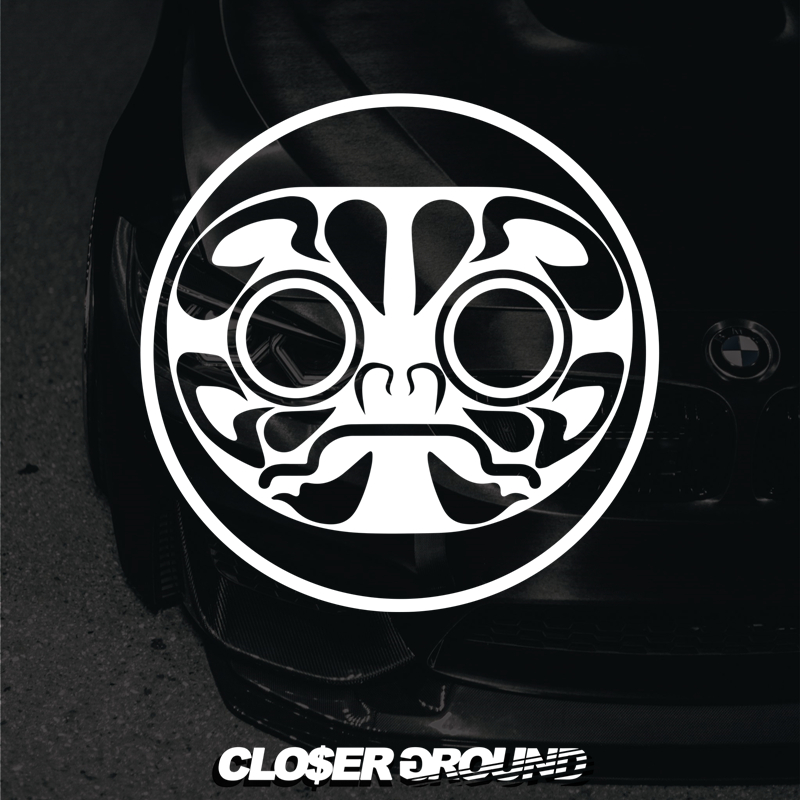 日系改装汽车前档后档玻璃车贴 达摩蛋创意文字反光贴防水车身贴