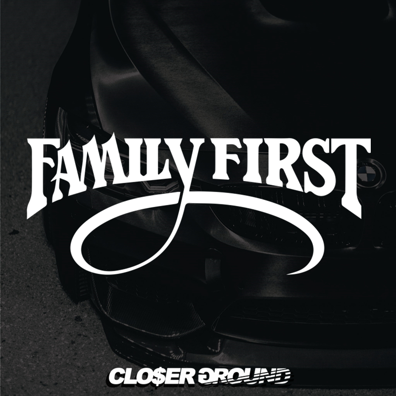 familyfirst汽车前后拉花装饰