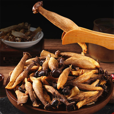 6袋椒盐鹿茸菇即食蘑菇脆零食