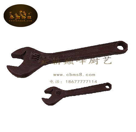 分子料理 分子美食扳手模具 板手模具 象形菜 银鱼巧克力扳手模具