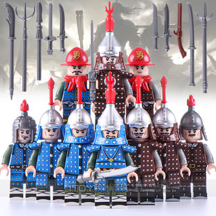 科睿中古大明神机营积木KT1091明朝士兵军事益智拼装人仔玩具摆件