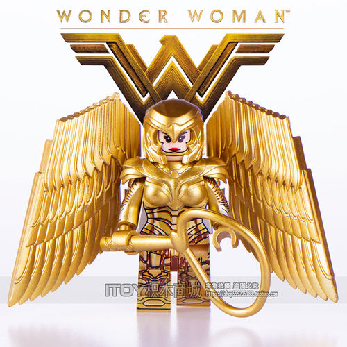 中国积木DC超级英雄积木WM6100黄金神奇女侠1984豹女拼装人仔玩具